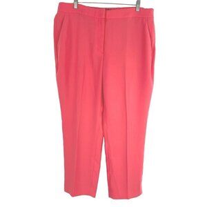 J. Crew Pull On Easy‎ Pants Matte Crepe Size 16 Pink Straight Leg NWT PT-1916